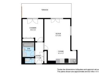 Discover this charming apartment featuring a spacious living room (3.