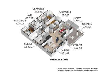 Discover this charming first-floor apartment featuring a spacious living area (5.