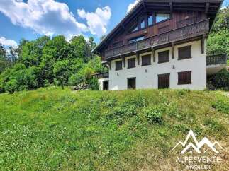 Discover this charming chalet nestled in a lush green setting, perfect for those seeking tranquility and nature.
