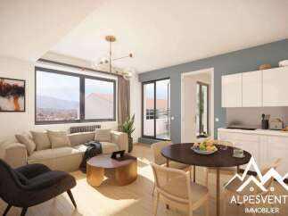 Experience modern living in this beautifully designed open-concept space, featuring a comfortable living area with a plush sofa and a stylish coffee table.