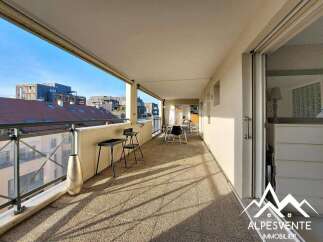 Enjoy the outdoors on this spacious balcony, perfect for relaxing or entertaining.