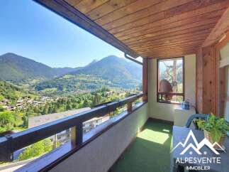 Enjoy breathtaking mountain views from this charming balcony, perfect for savoring your morning coffee or evening drinks.