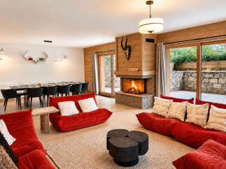 Experience luxury mountain living in this stunning open-plan living and dining area.