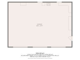 Discover ample space in this expansive garage, measuring an impressive 39'6' by 27'7'.