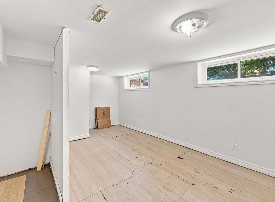 Discover the potential of this unfinished basement space, perfect for customization.