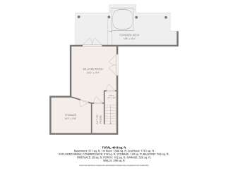 Discover ample space in this expansive property, featuring a dedicated billiard room and a generous storage area.