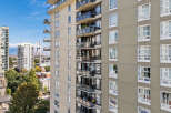 Experience urban living in this high-rise apartment building, featuring spacious balconies with stunning city and water views.