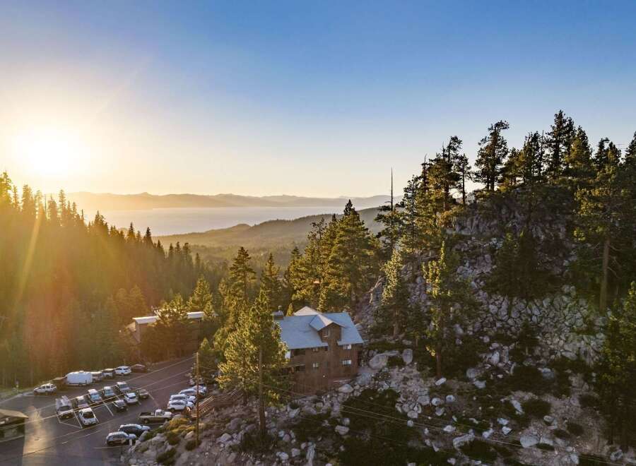 Experience breathtaking panoramic views of Lake Tahoe from this stunning mountain property.