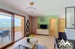 Experience modern mountain living in this beautifully appointed living and dining area.
