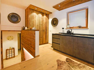 Experience rustic charm and modern convenience in this beautifully appointed kitchen.