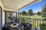 Enjoy breathtaking golf course views from this charming balcony, perfect for morning coffee or evening relaxation.