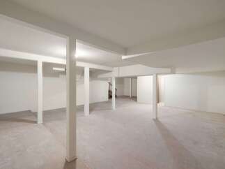 Discover the potential of this unfinished basement, offering a blank canvas for your dream living space.