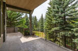 Enjoy the serene beauty of nature from this expansive covered balcony, perfect for outdoor living and entertaining.