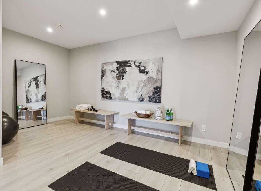 Transform your home into a sanctuary with this dedicated yoga and meditation space.