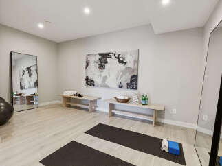 Transform your home into a sanctuary with this dedicated yoga and meditation space.