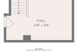 Discover this spacious hall, measuring an impressive 14'8' by 9'2', perfect for creating a grand entrance or a versatile living area.