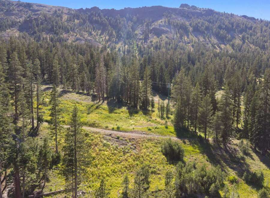 Discover this stunning property nestled amidst a lush pine forest, offering breathtaking mountain views and a serene natural setting.