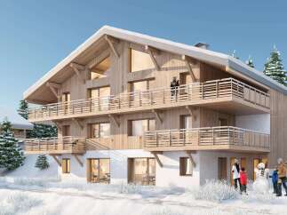 Experience luxurious mountain living in this stunning chalet-style residence, perfect for a winter getaway.