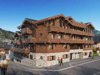 Experience luxury mountain living in this stunning chalet-style residence, featuring rich wooden exteriors and expansive balconies perfect for enjoying breathtaking alpine views.