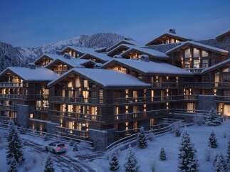 Experience luxury mountain living in this stunning chalet, nestled amidst snow-covered peaks and evergreen forests.