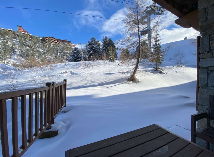 Experience the ultimate mountain getaway with this stunning property offering breathtaking snowy vistas and direct access to ski slopes.
