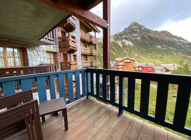 Enjoy breathtaking mountain views from this charming balcony, perfect for your morning coffee or evening relaxation.