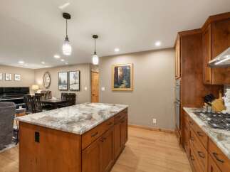 Experience the perfect blend of comfort and style in this spacious open-concept living area.