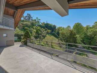 Enjoy breathtaking views from this spacious balcony, perfect for outdoor living and entertaining.