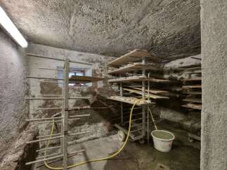 Discover a unique property featuring a rustic cheese aging room, perfect for artisanal producers.