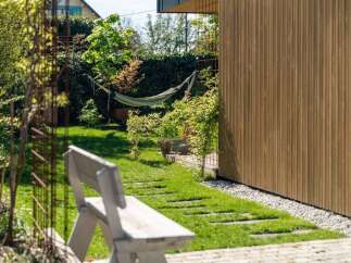 Discover this charming backyard oasis, perfect for relaxation and outdoor living.
