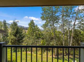 Enjoy breathtaking mountain views from this stunning property, framed by mature aspen and pine trees.