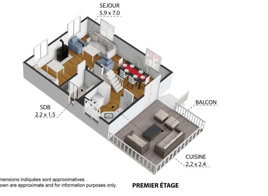 Discover this charming first-floor apartment featuring a spacious living area (5.
