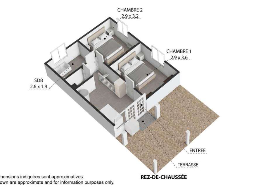 Discover this charming 2-bedroom, 1-bathroom property featuring two well-proportioned bedrooms (2.