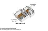 Discover this charming second-floor layout featuring two well-proportioned bedrooms, Chambre 3 (2.