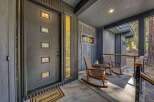 Welcome guests to your modern mountain retreat with this inviting entryway.