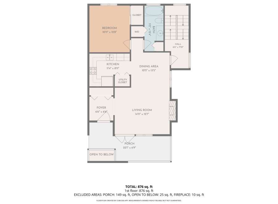 Discover this charming 1-bedroom, 1-bathroom home offering 876 sq.