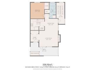 Discover this charming 1-bedroom, 1-bathroom home offering 876 sq.