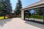 Step outside onto a spacious, modern deck perfect for entertaining or relaxing with stunning mountain views.