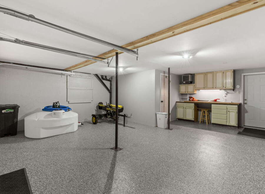Discover this versatile garage space, perfect for storage and hobbies.