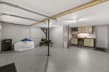 Discover this versatile garage space, perfect for storage and hobbies.