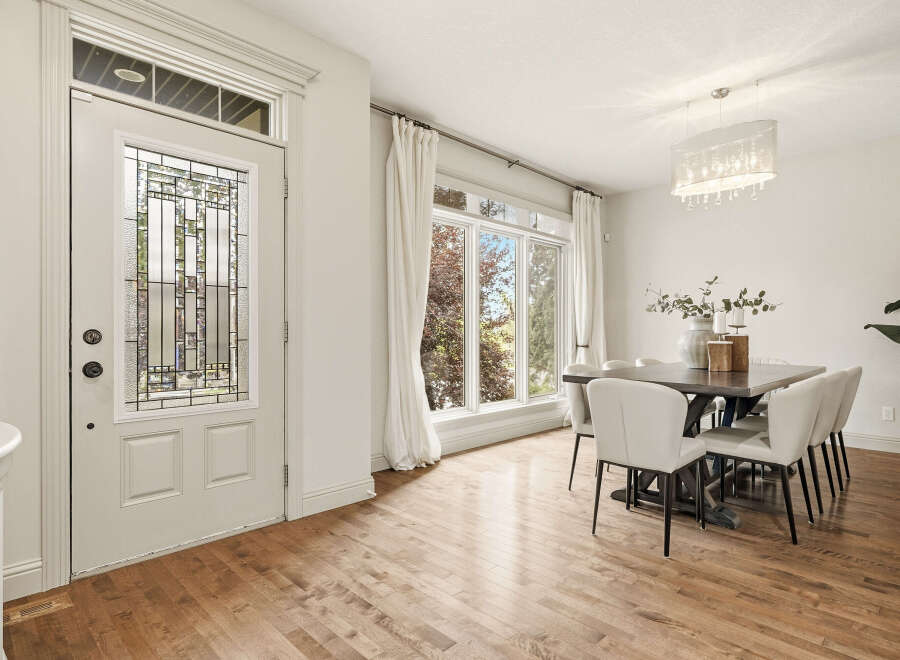 Step into a bright and airy dining space, perfect for hosting gatherings.