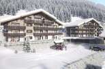 Experience luxury mountain living in this stunning chalet-style property, nestled amidst snow-covered pine forests.