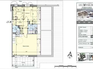 Discover this charming 3-bedroom apartment in the 'Les Chrysallides' residence, offering a total habitable area of 61.