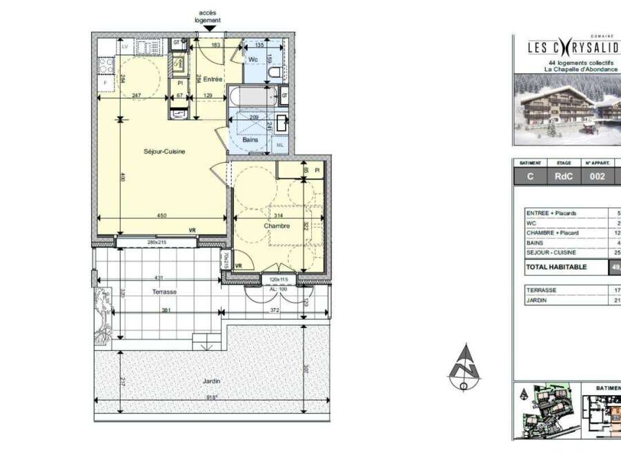 Discover this charming T2 apartment in the Les Crysalides residence, located in La Chapelle d'Abondance.