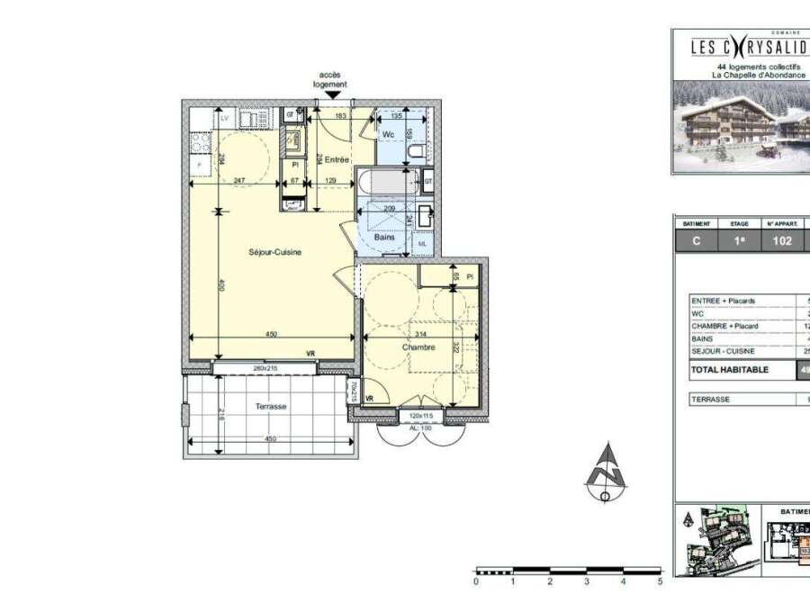 Discover this charming T2 apartment in the 'Les Crysalides' residence, located in La Chapelle d'Abondance.