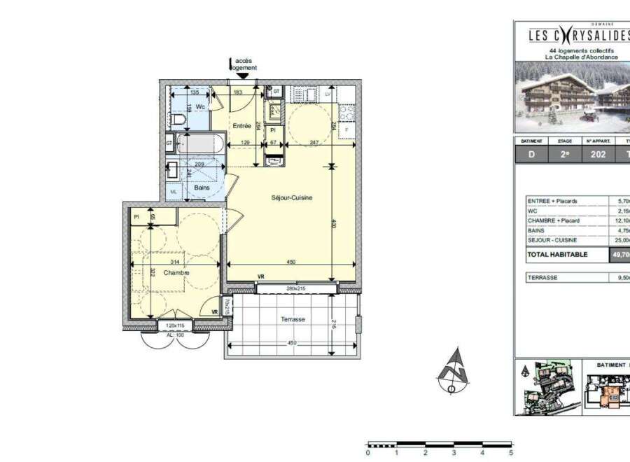 Discover this charming T2 apartment in the 'Les Crysalides' residence, located in La Chapelle d'Abondance.