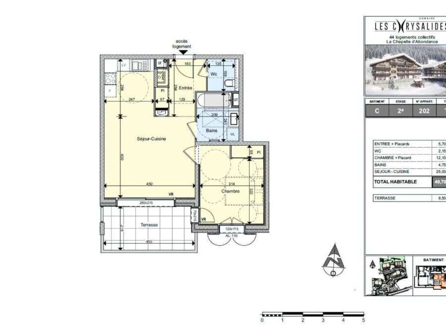 Discover this charming T2 apartment in the 'Les Crysalides' residence, located in La Chapelle d'Abondance.