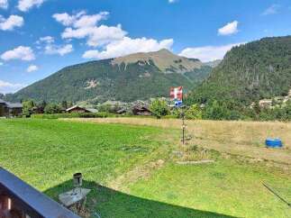 Experience breathtaking mountain views from this property, perfect for those seeking a serene alpine lifestyle.