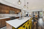 Experience modern living in this stunning open-concept kitchen and living area.