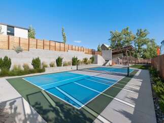Enjoy outdoor recreation with these pristine pickleball courts, perfect for friendly matches or honing your skills.